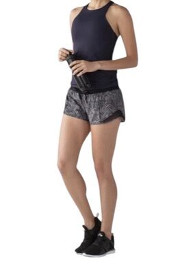 Lululemon Athletica “Hotty Hot” Shorts 2.5 Alpine Black & White